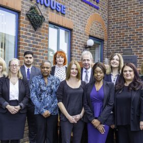 Team members outside of Harrow office | Goodwins Family Law Solicitors